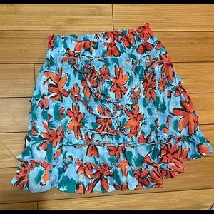 Flower roll top/skirt Set